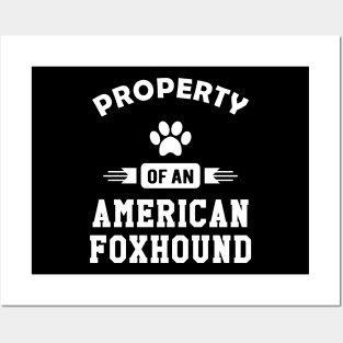 American Foxhound Dog - Property of an american foxhound Posters and Art